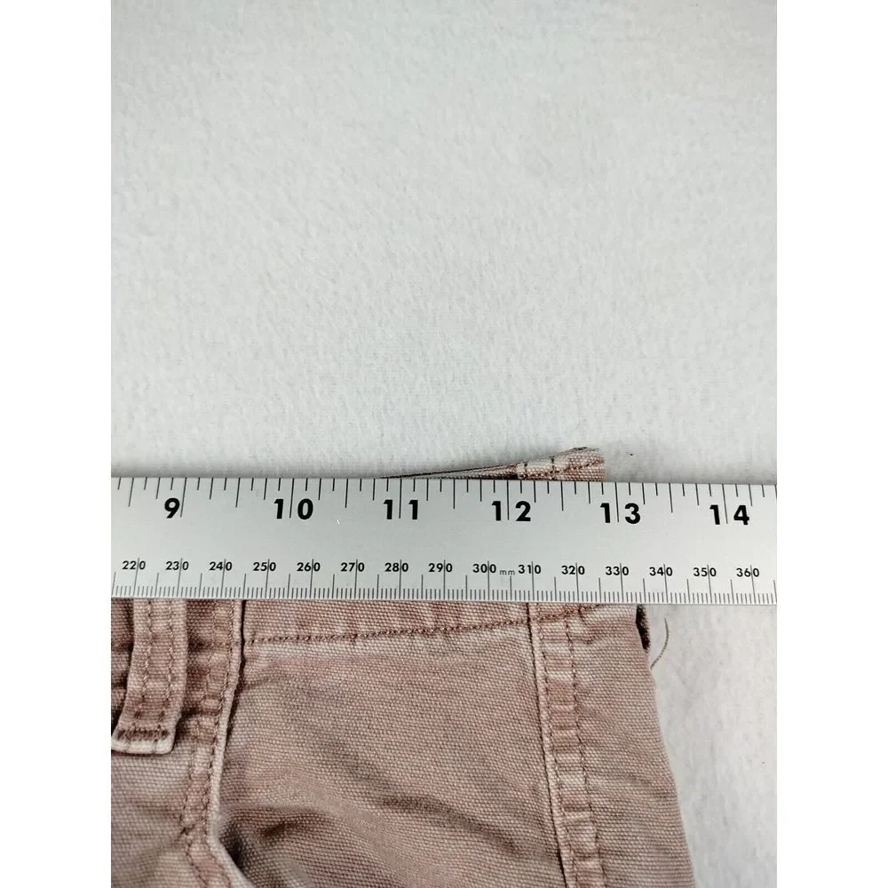 Universal Thread Cargo Jeans Women 2 Red Y2K Classiccore Normcore High Rise Slim